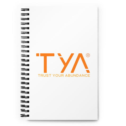 Tya Spiral Mini Notebook in Orange/Melon