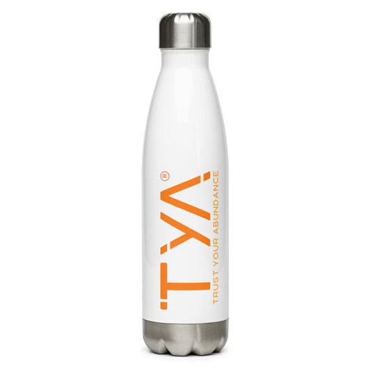 Tya Stainless Steel Water Bottle in Orange/Mango