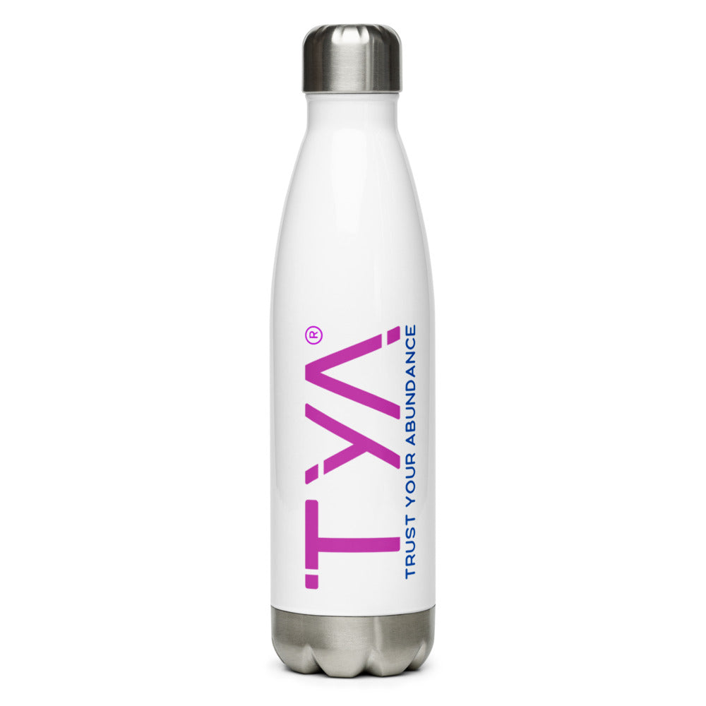 Tya Stainless Steel Water Bottle in Magenta/Navy