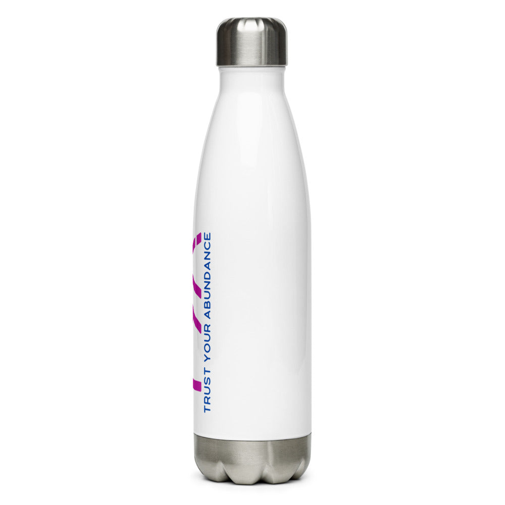 Tya Stainless Steel Water Bottle in Magenta/Navy