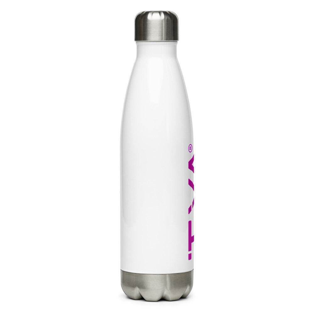 Tya Stainless Steel Water Bottle in Magenta/Navy