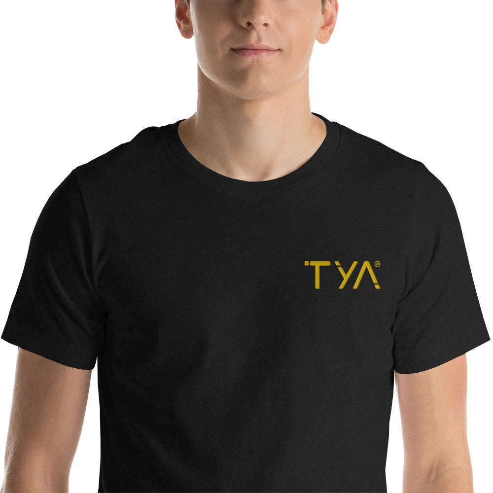 Tya Short-Sleeve Unisex T-Shirt Golden Embroidery