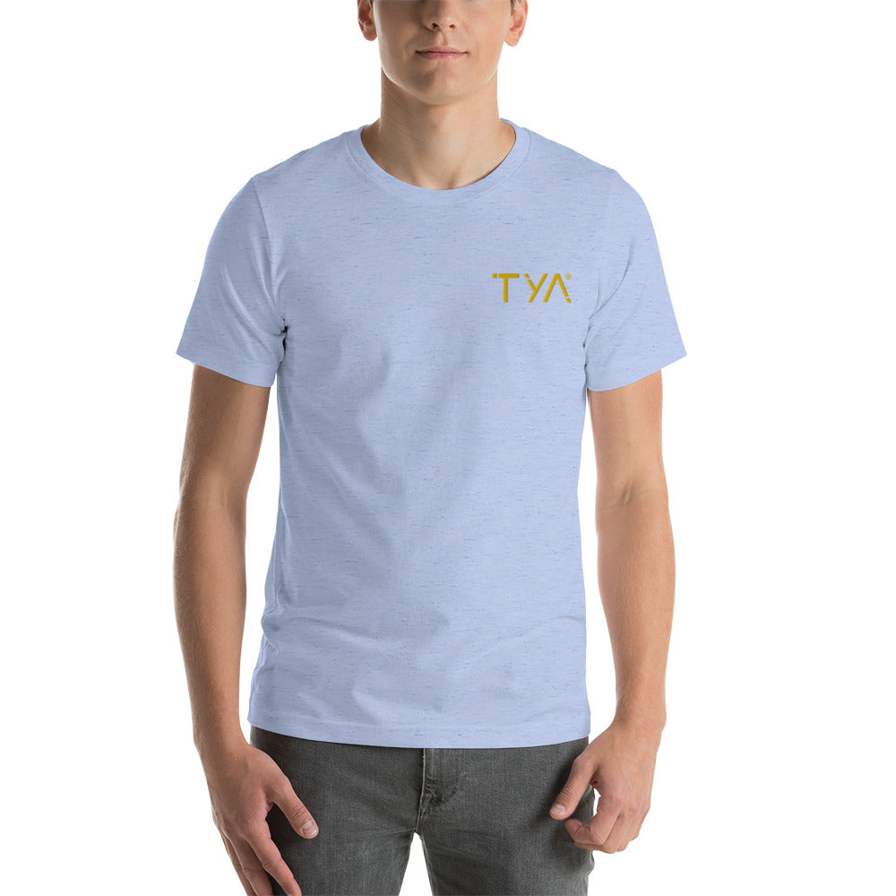 Tya Short-Sleeve Unisex T-Shirt Golden Embroidery