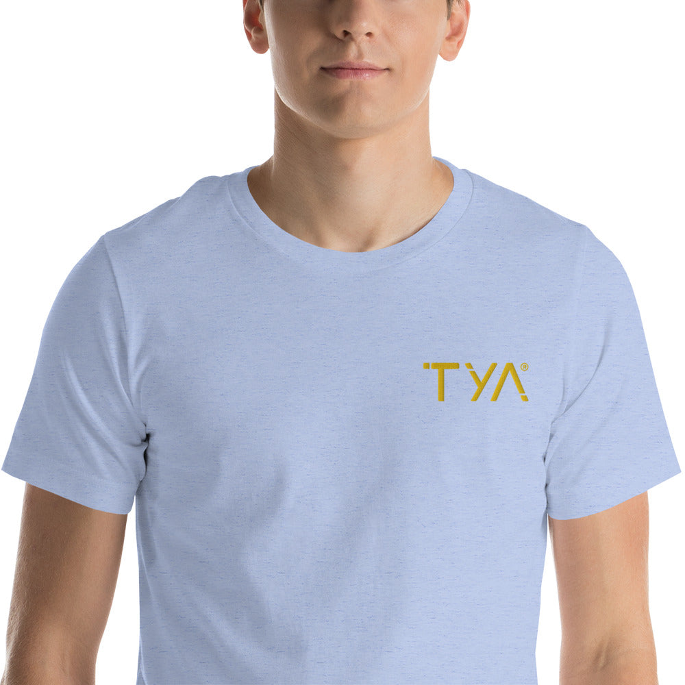 Tya Short-Sleeve Unisex T-Shirt Golden Embroidery