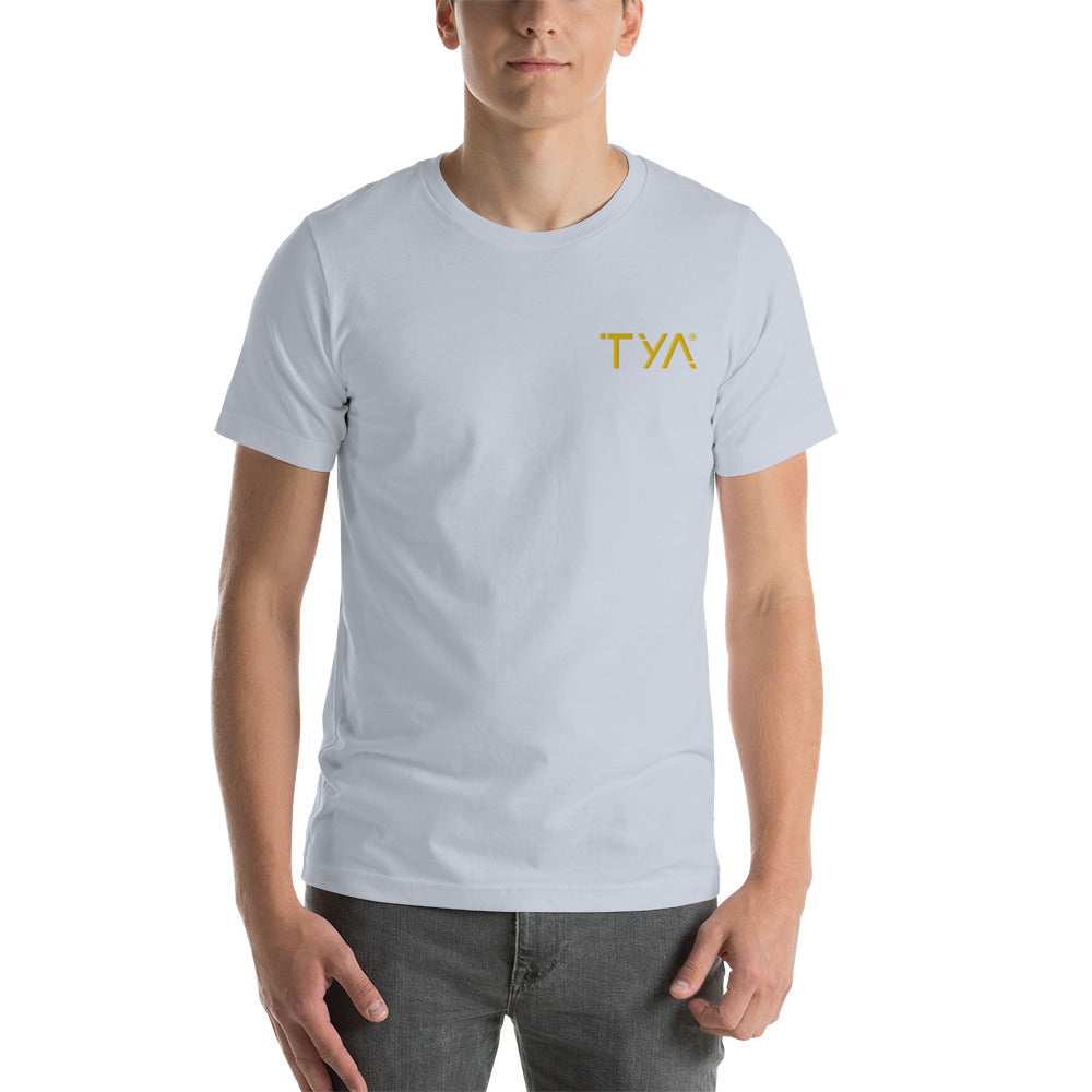 Tya Short-Sleeve Unisex T-Shirt Golden Embroidery