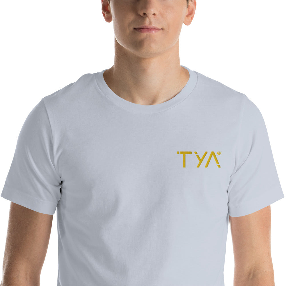 Tya Short-Sleeve Unisex T-Shirt Golden Embroidery