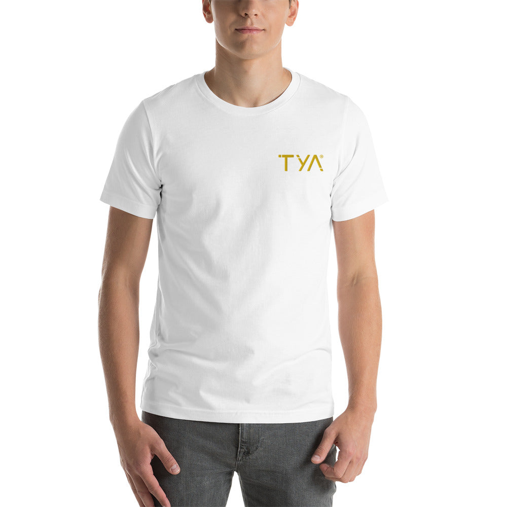 Tya Short-Sleeve Unisex T-Shirt Golden Embroidery