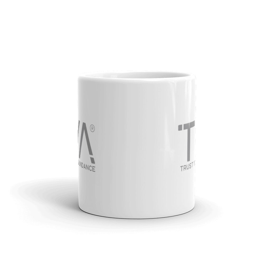 Tya White Glossy Mug in Slate